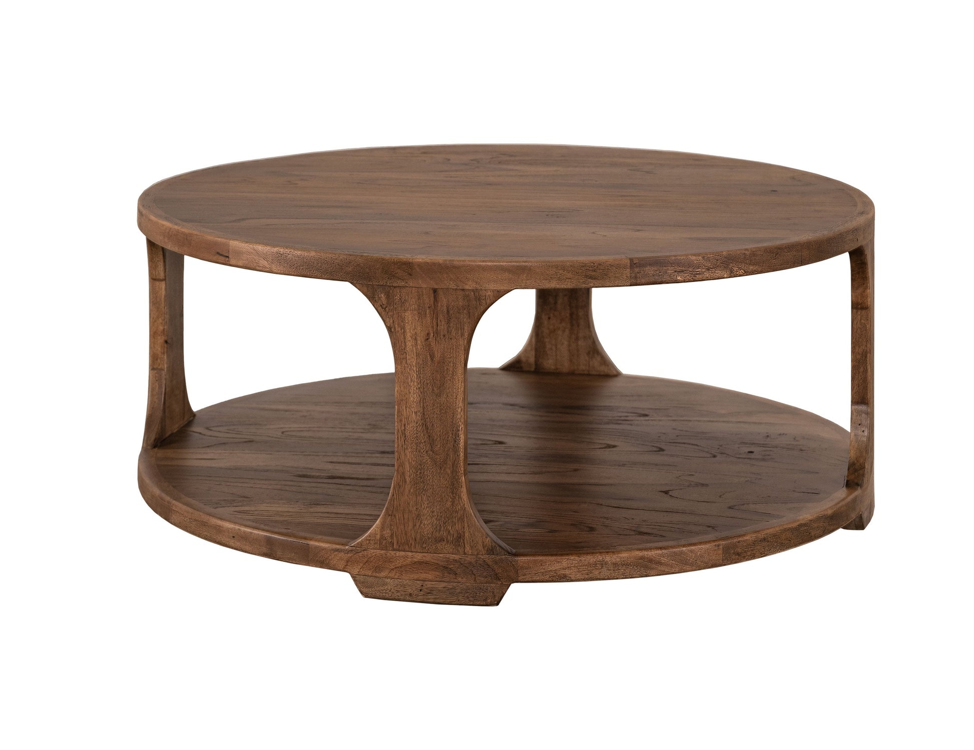 1 Shelf Cocktail Table - Almond And Barrel Brown