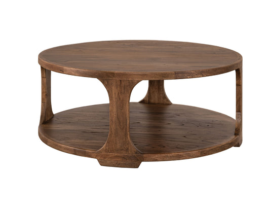 1 Shelf Cocktail Table - Almond And Barrel Brown