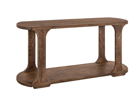 1 Shelf, Sofa Table - Almond And Barrel Brown