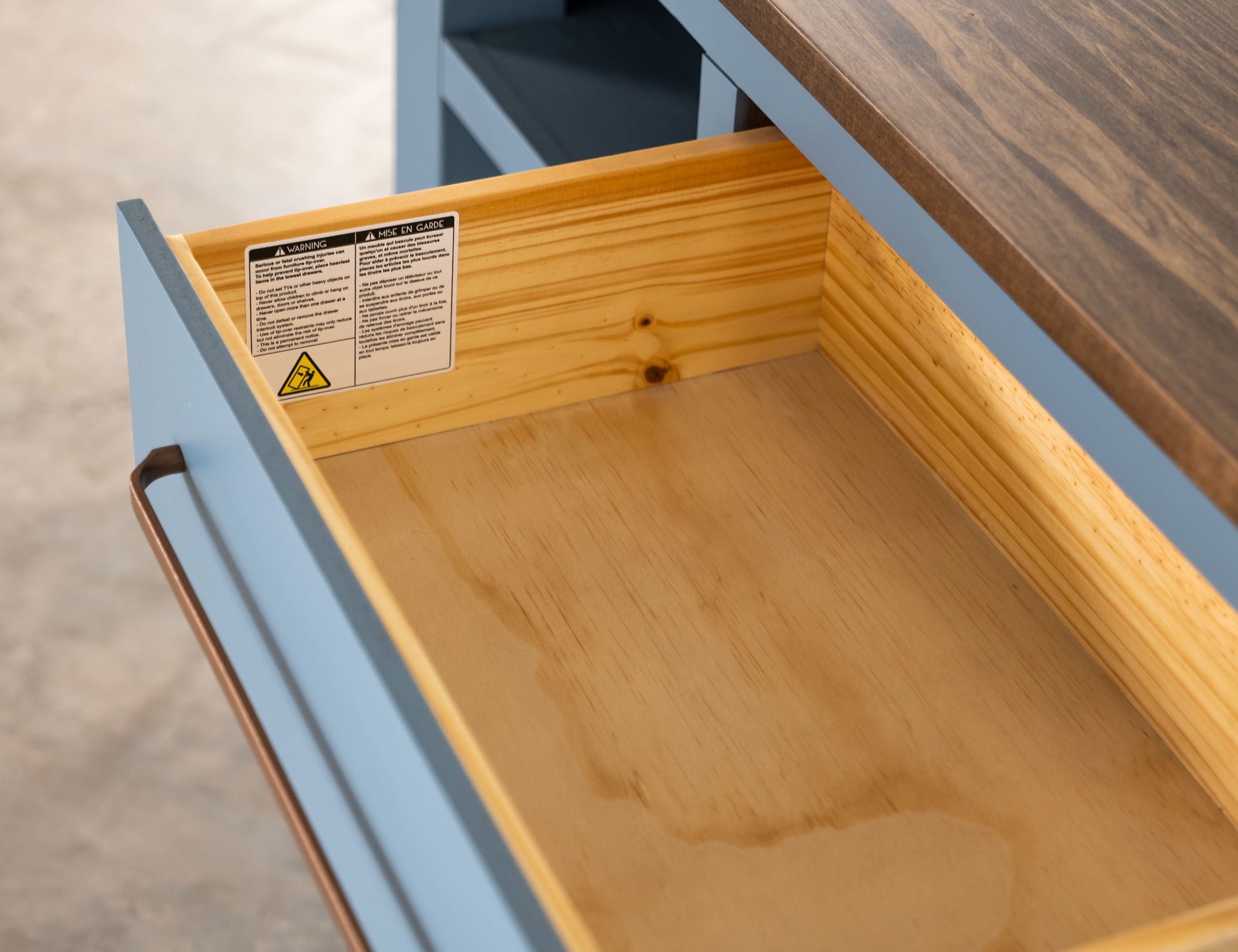 1 Drawer, Sofa Table - Respite Blue