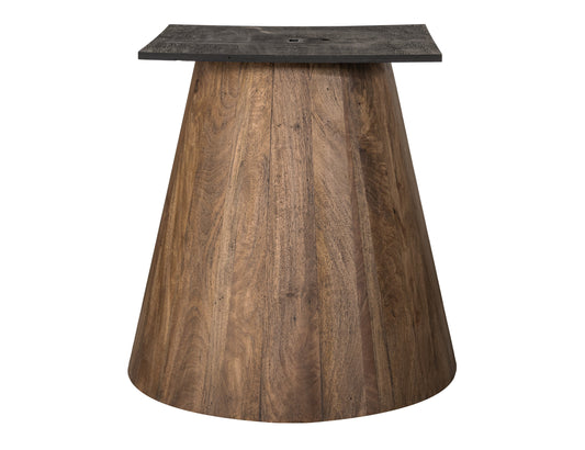 Round Table Base - Almond And Barrel Brown