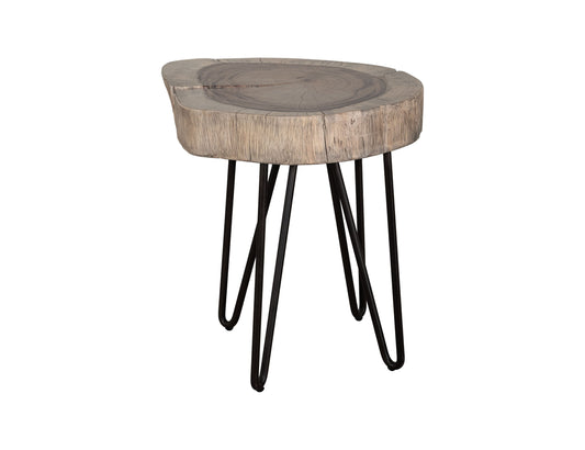 Chairside Table - Brown Cappuccino