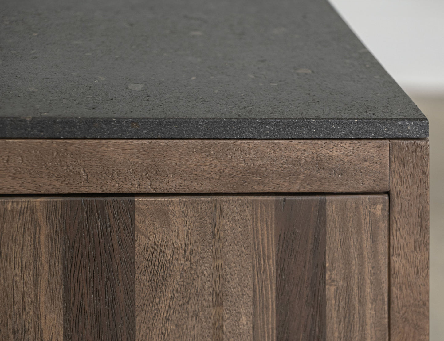 4 Door Console - Walnut Brown