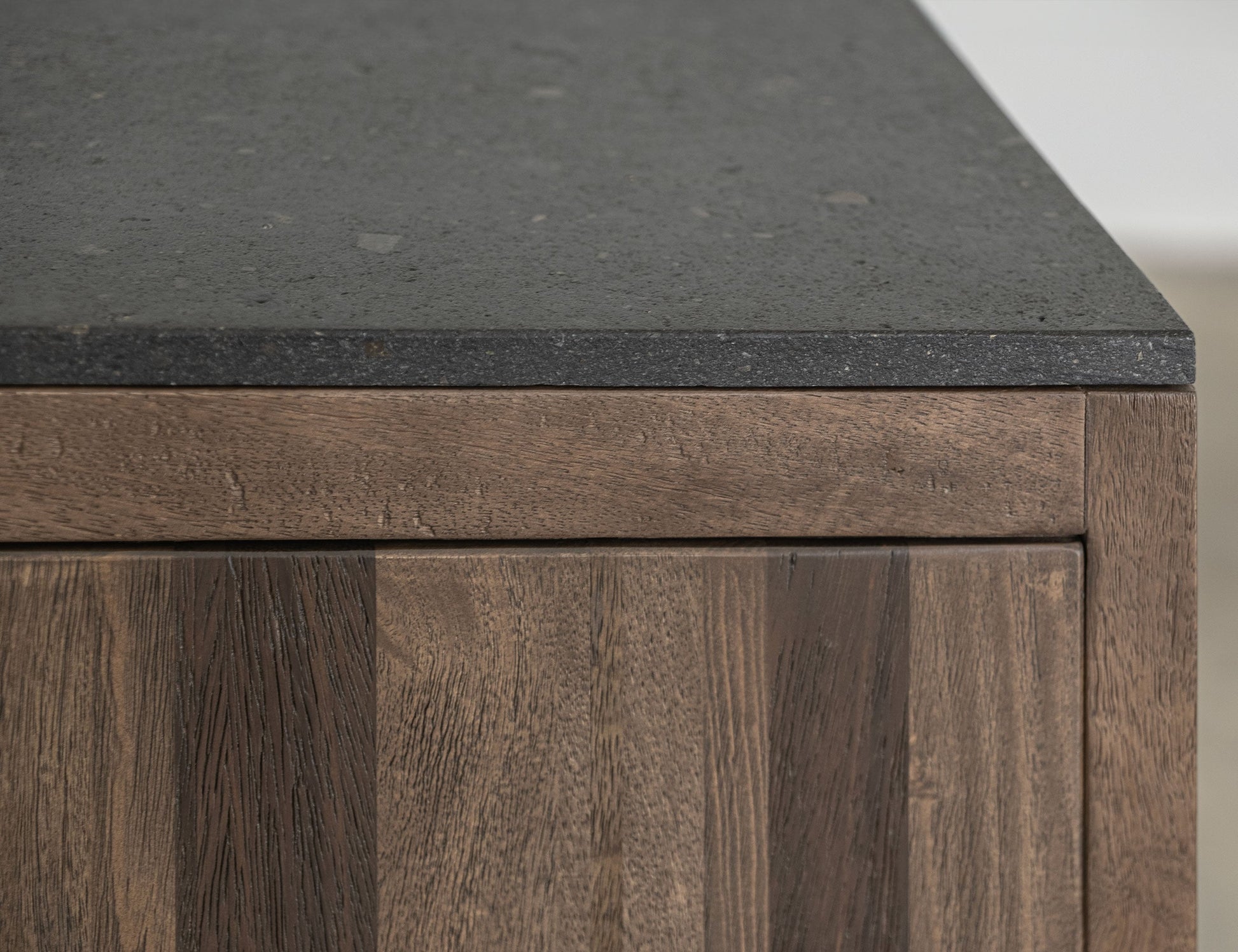 4 Door Console - Walnut Brown
