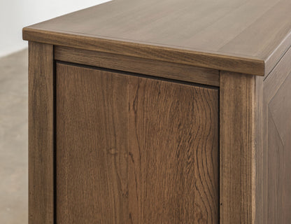 1 Drawer, 2 Door Fireplace TV Stand 70" - Warm Brown