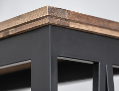 4 Shelves, Bookcase - Two Tone Gray & Brown