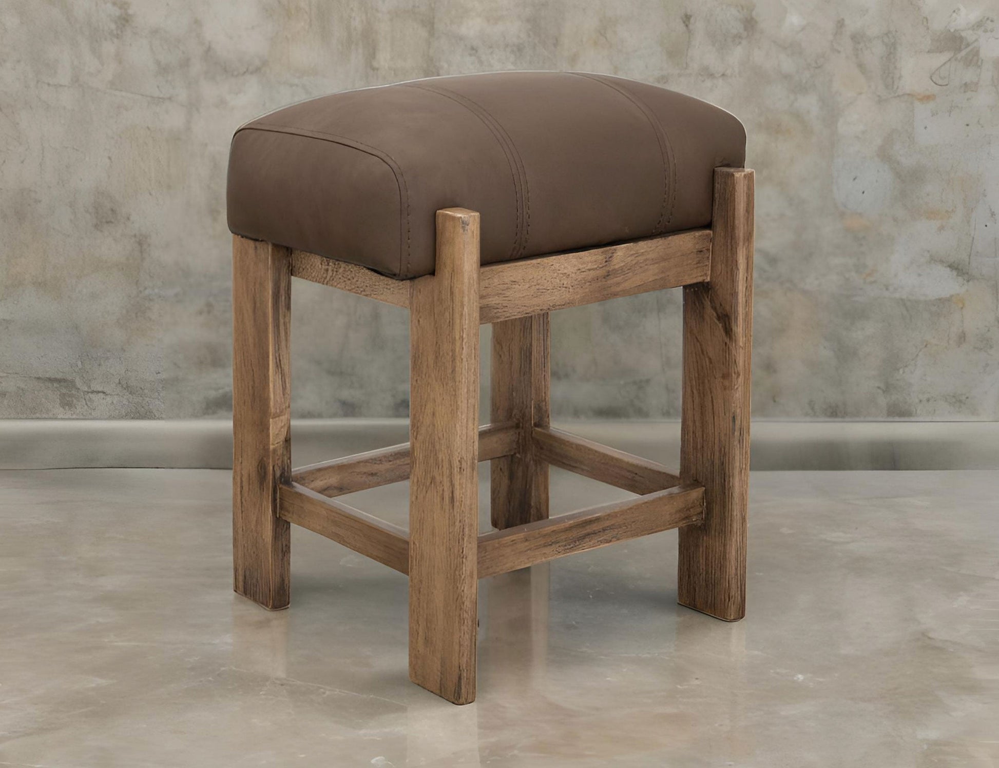 Stool 24" - Almond And Barrel Brown