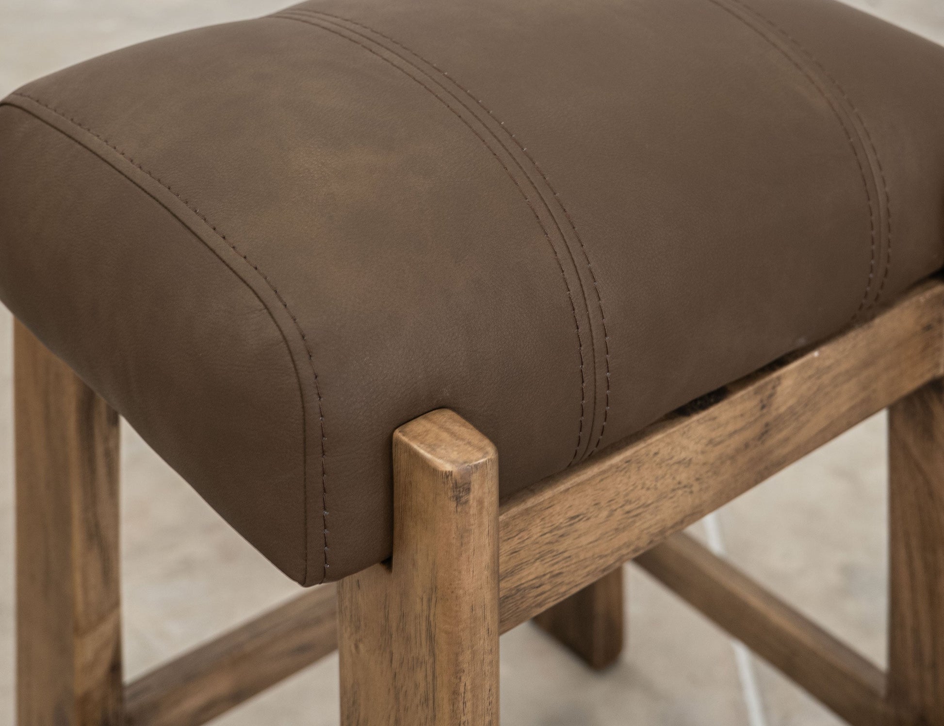 Stool 24" - Almond And Barrel Brown