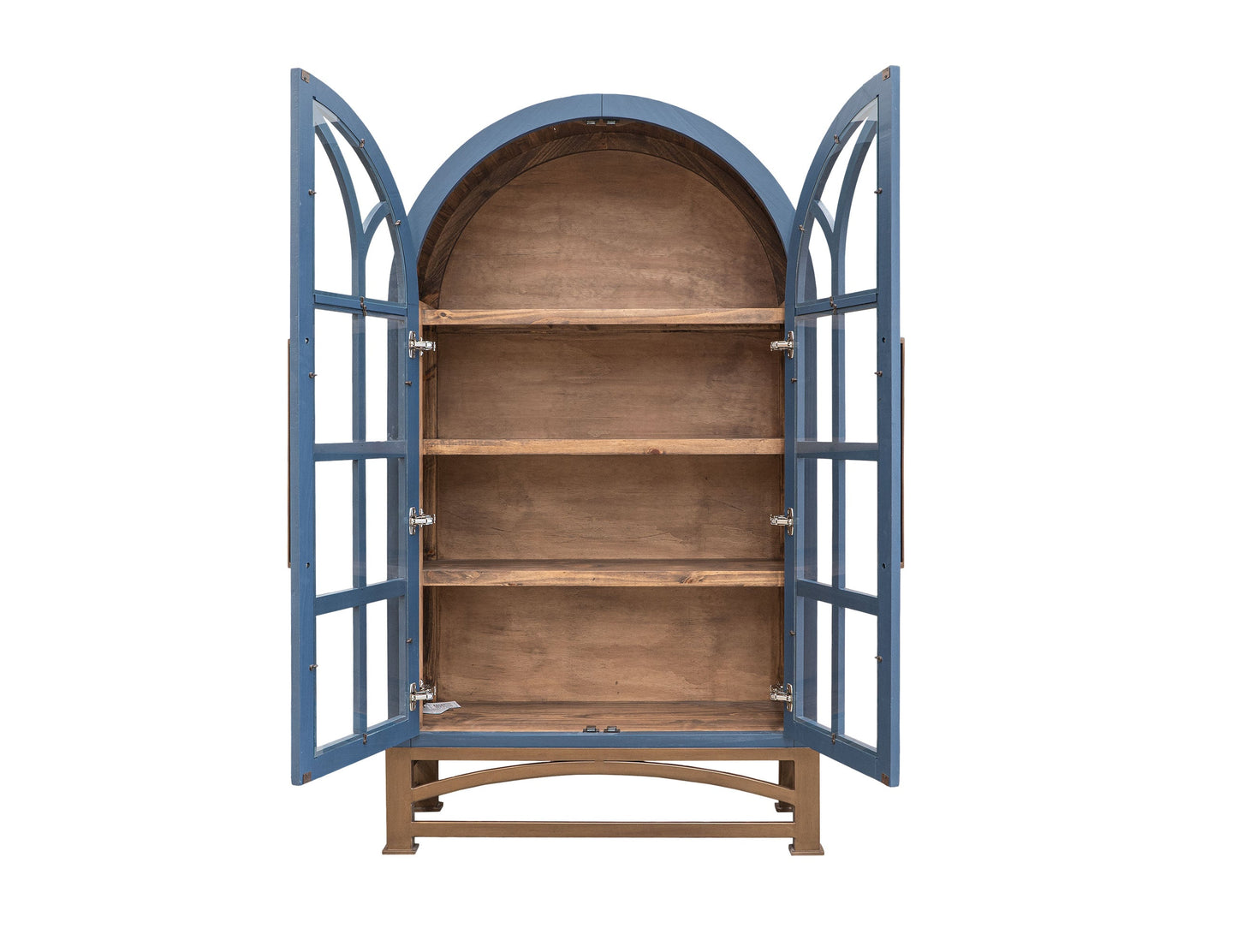 2 Glass Door Cabinet - Indigo Blue