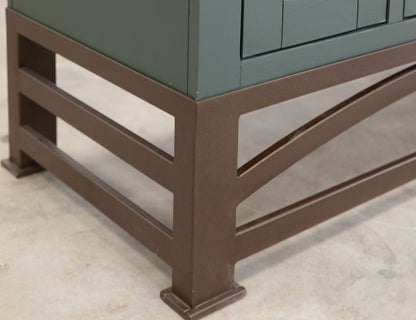 6 Door, Hutch - Moss Green