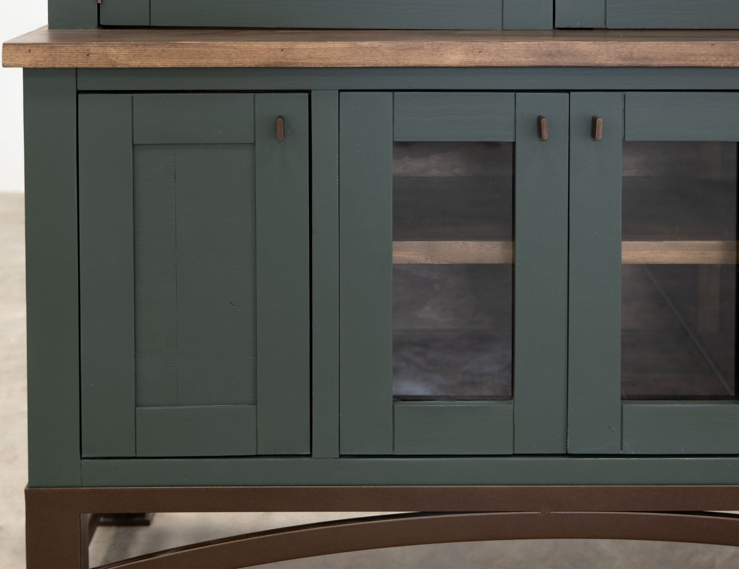 6 Door, Hutch - Moss Green
