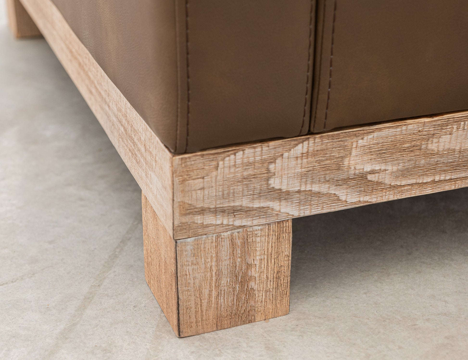 Wooden Frame & Base, Armchair - Dark Chocolate