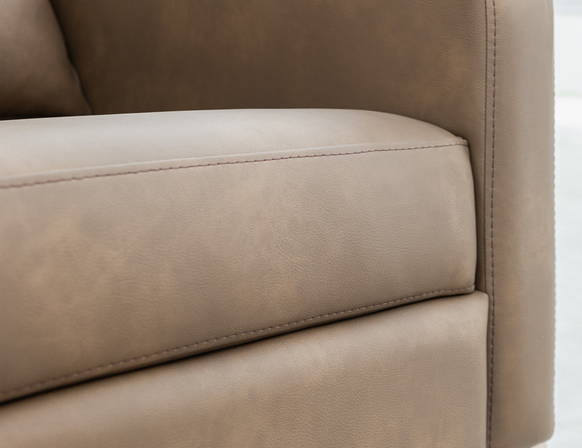 Wooden Frame & Base, Armchair - Dark Chocolate
