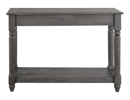 1 Shelf, Sofa Table - Charcoal Black