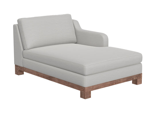 Wooden Frame & Base, Sectional - Ecru Beige