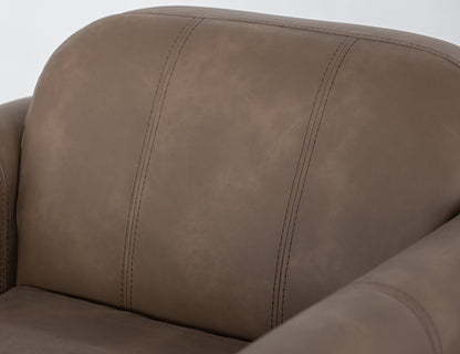 Wooden Frame & Base, Armchair - Dark Chocolate