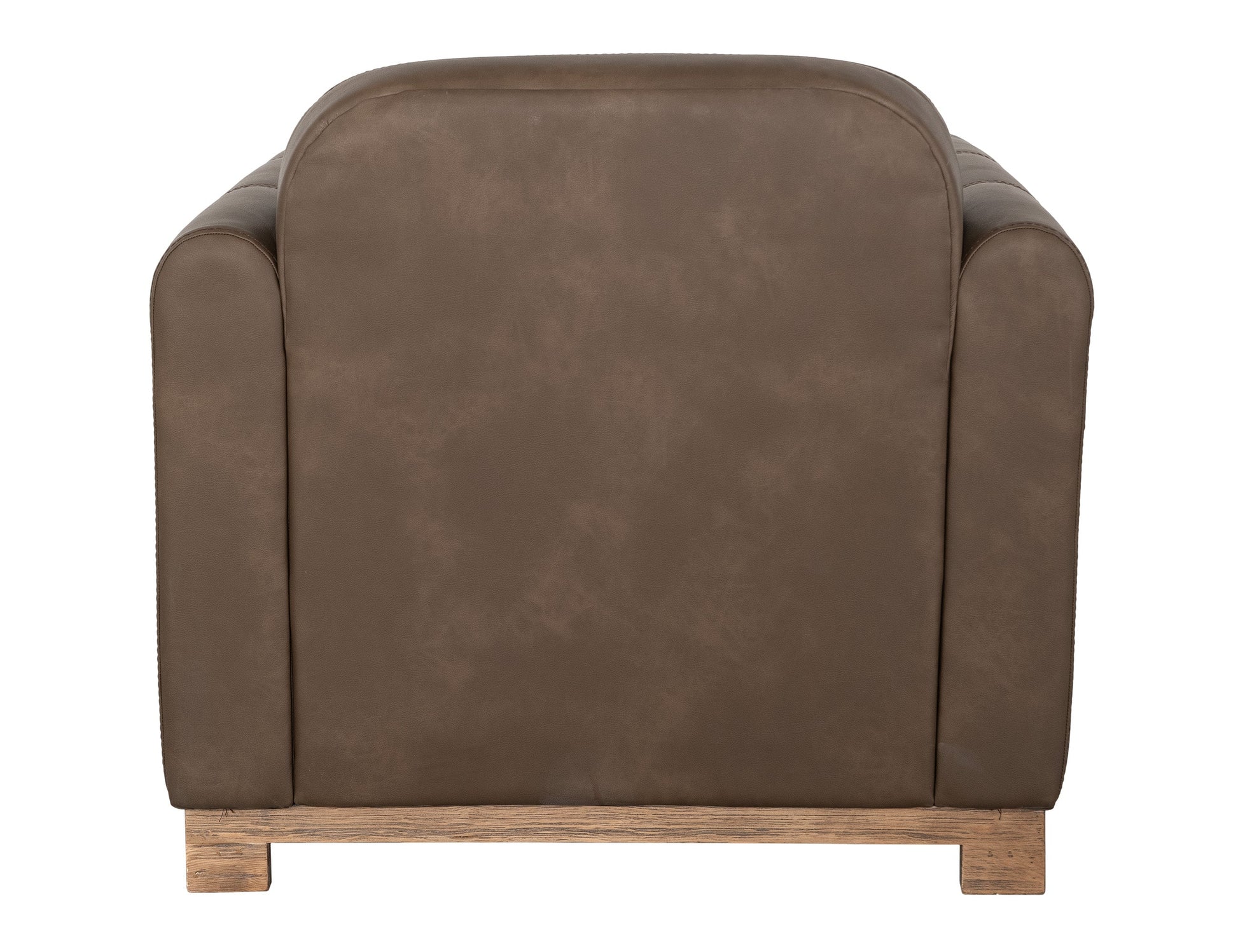 Wooden Frame & Base, Armchair - Dark Chocolate