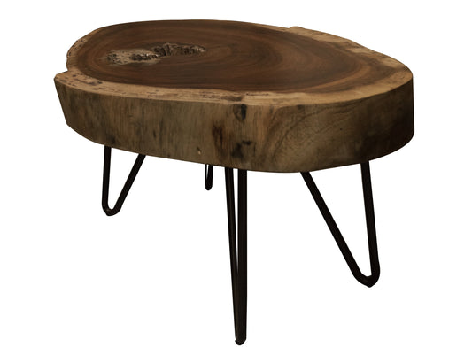 17" High Occasional Table - Natural Two Tone