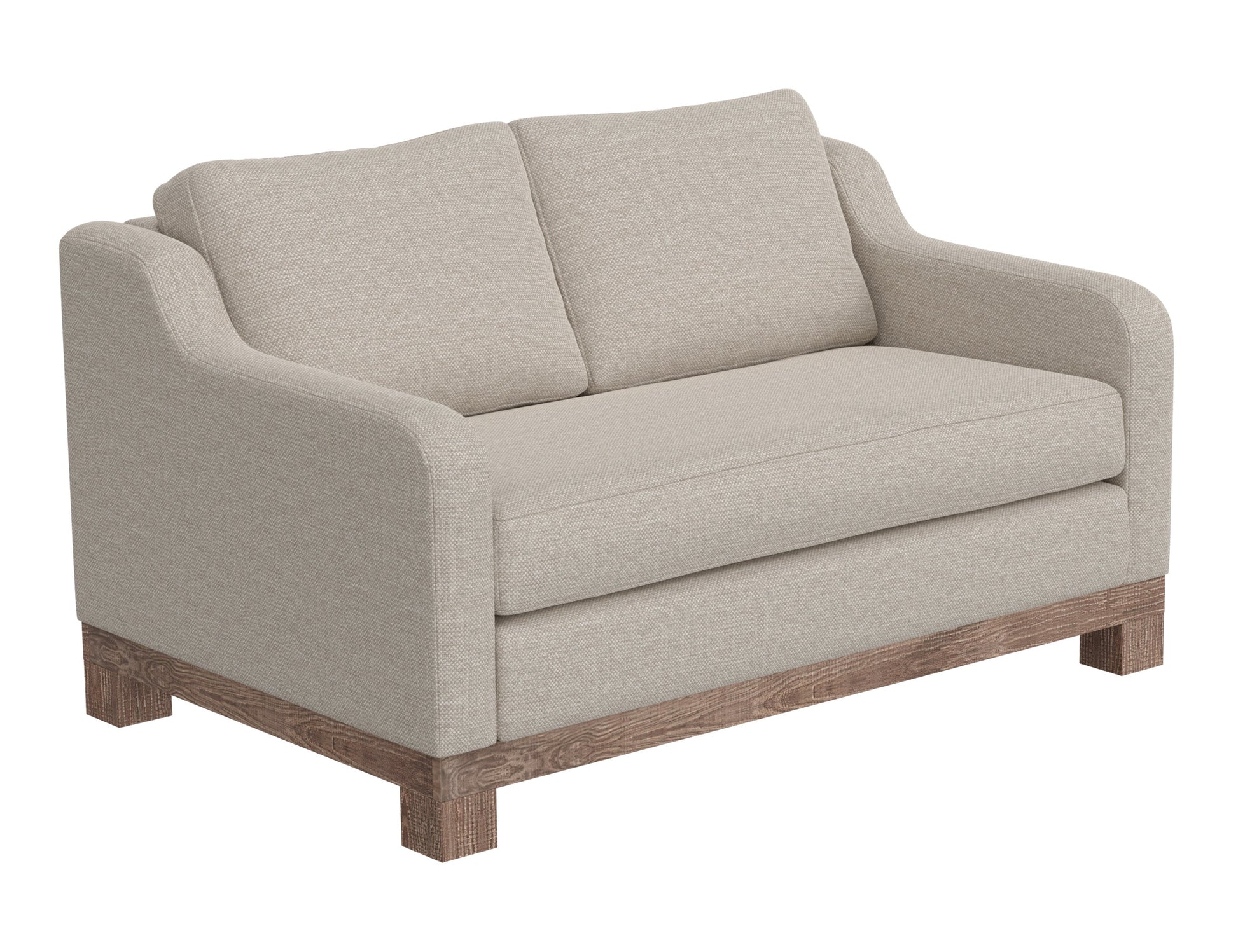 Wooden Frame & Base, Loveseat - Agreeable Gray