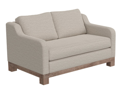 Wooden Frame & Base, Loveseat - Agreeable Gray