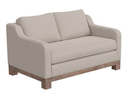 Wooden Frame & Base, Loveseat - Agreeable Gray