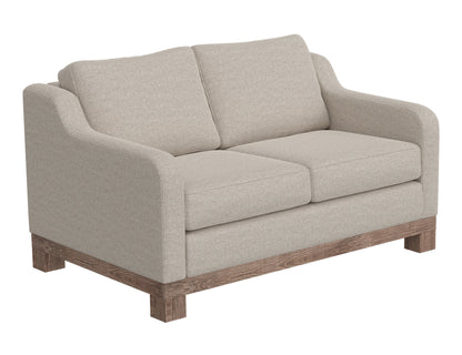 Wooden Frame & Base, Two-Cushion Loveseat - Agreeable Gray