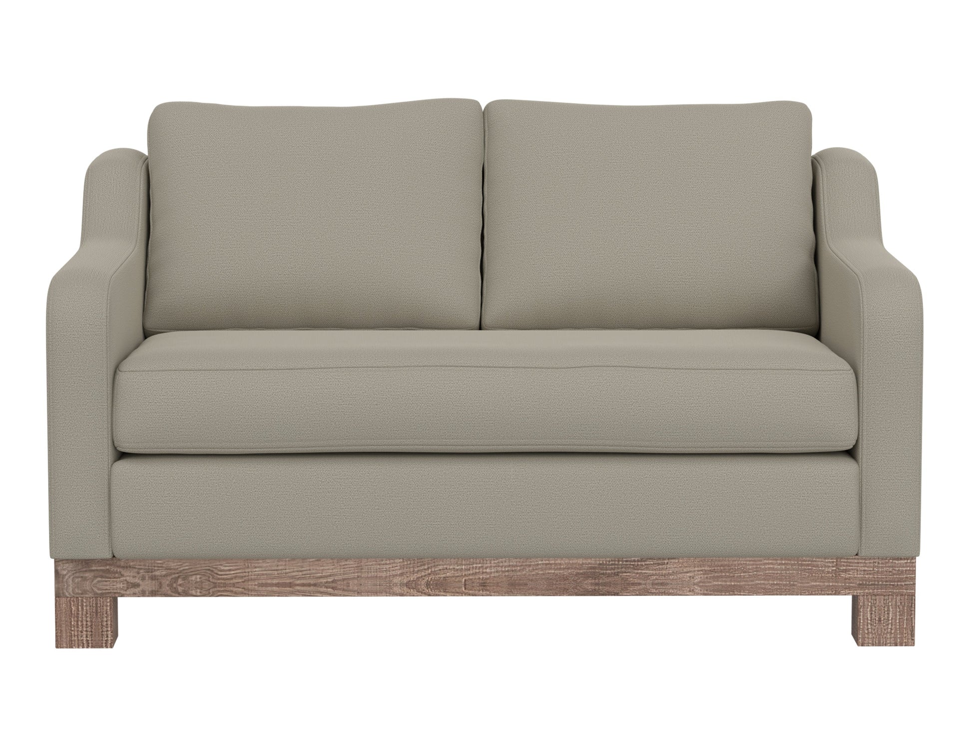 Wooden Frame & Base, Loveseat - Almond Gray