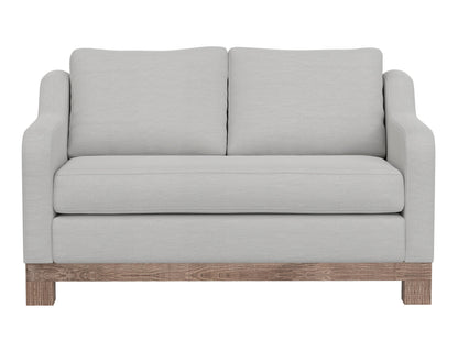 Wooden Frame & Base, Loveseat - Ecru Beige