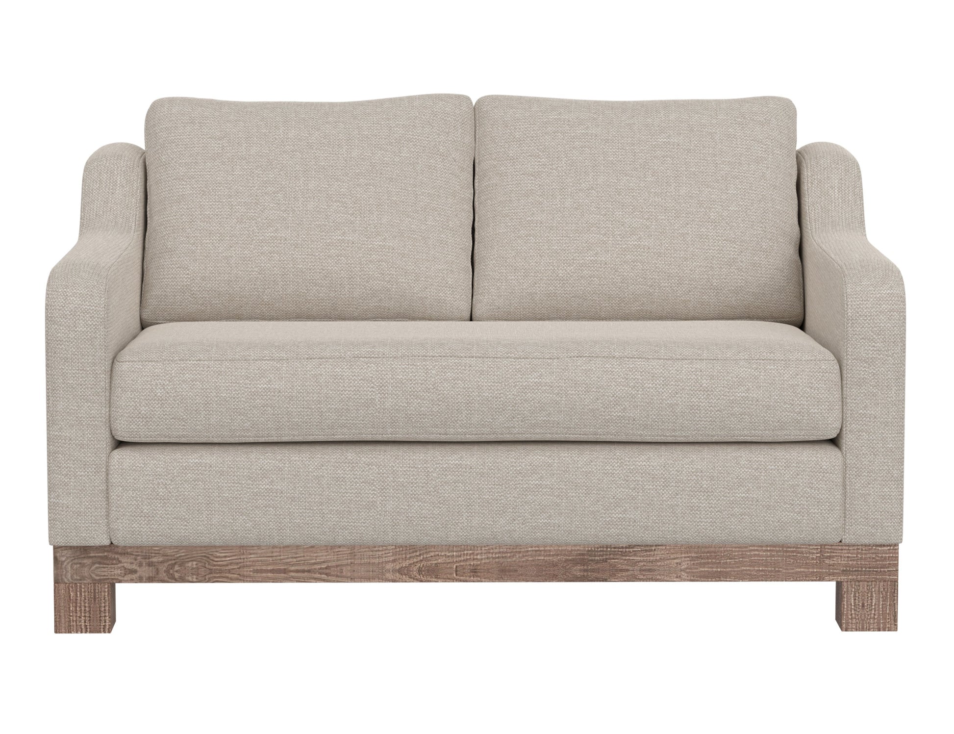 Wooden Frame & Base, Loveseat - Agreeable Gray
