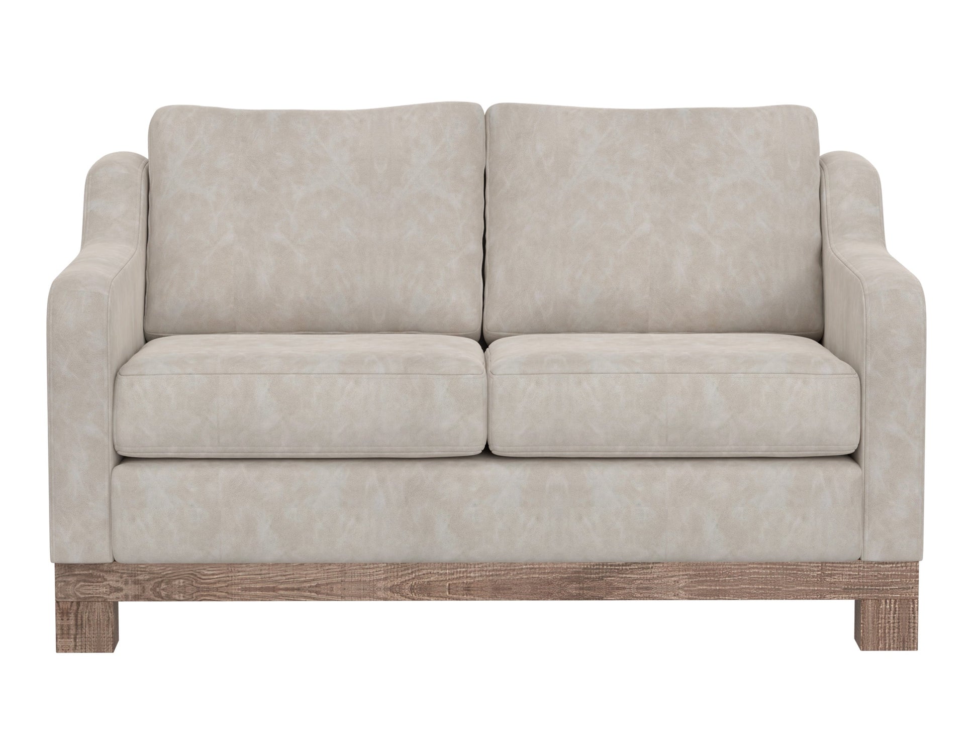 Wooden Frame & Base, Loveseat - Ivory