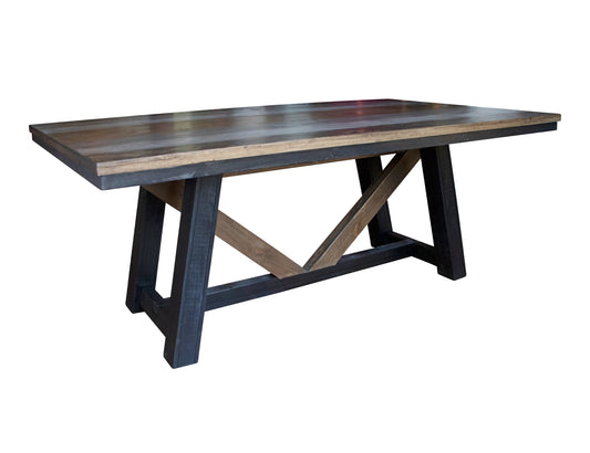 Dining Table - Gray & Brown