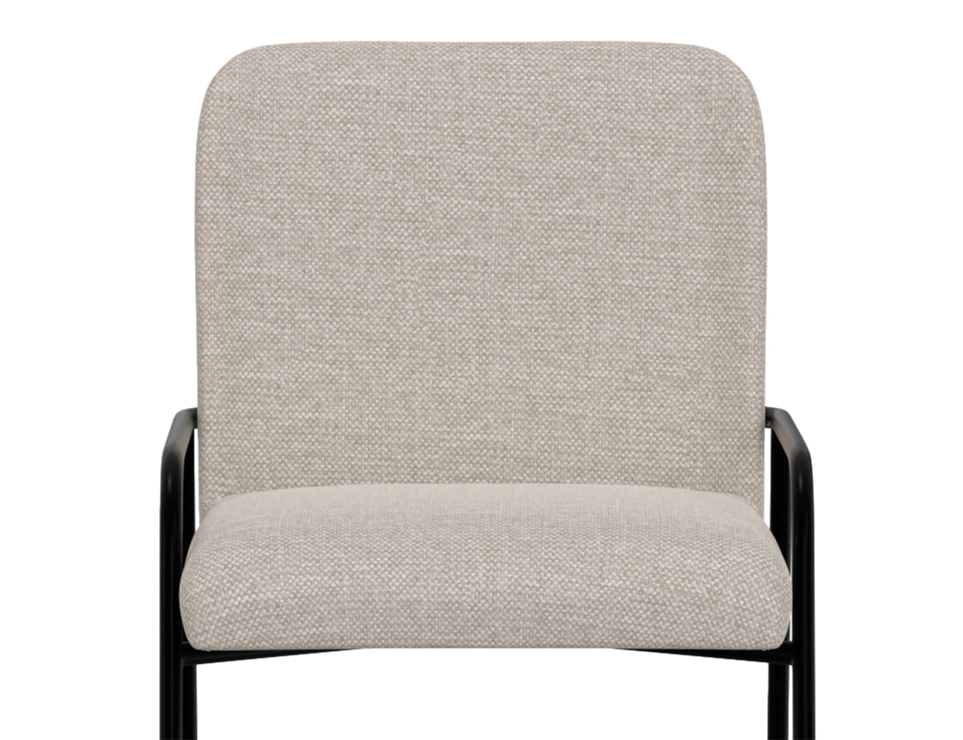 Wooden Frame & Metal Base, 24" Upholstered Barstool - Agreeable Gray