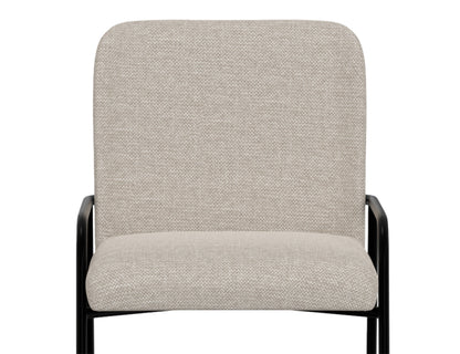 Wooden Frame & Metal Base, 24" Upholstered Barstool - Agreeable Gray
