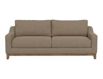 Wooden Frame & Base, Sofa - Brown Camel