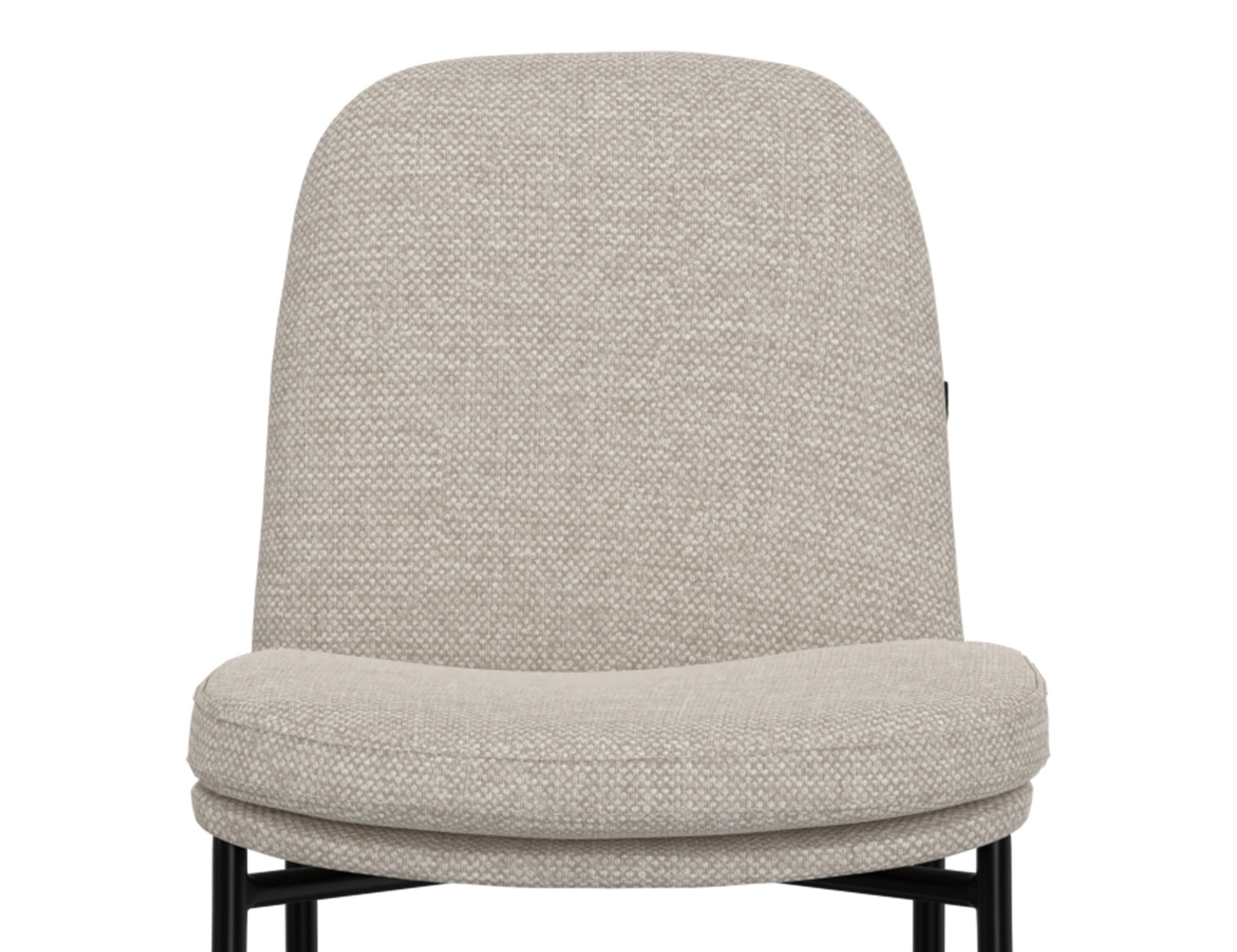 Wooden Frame & Metal Base, 30" Upholstered Barstool - Agreeable Gray