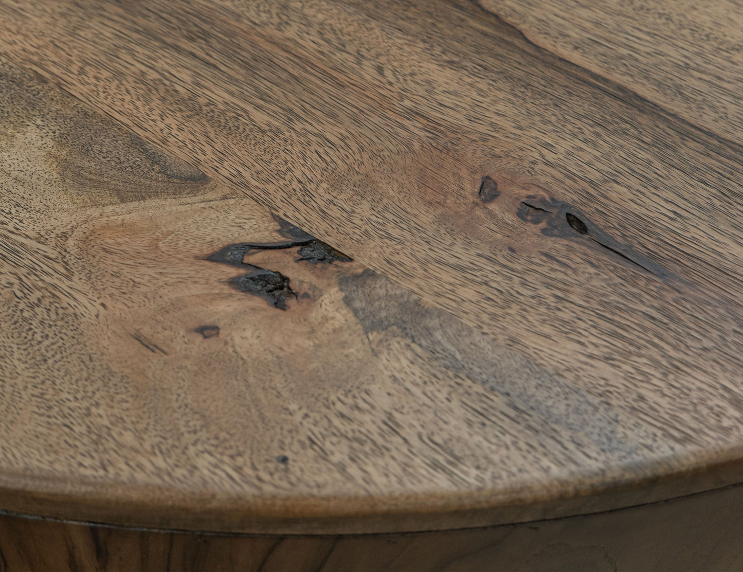 Chairside Table - Almond And Barrel Brown