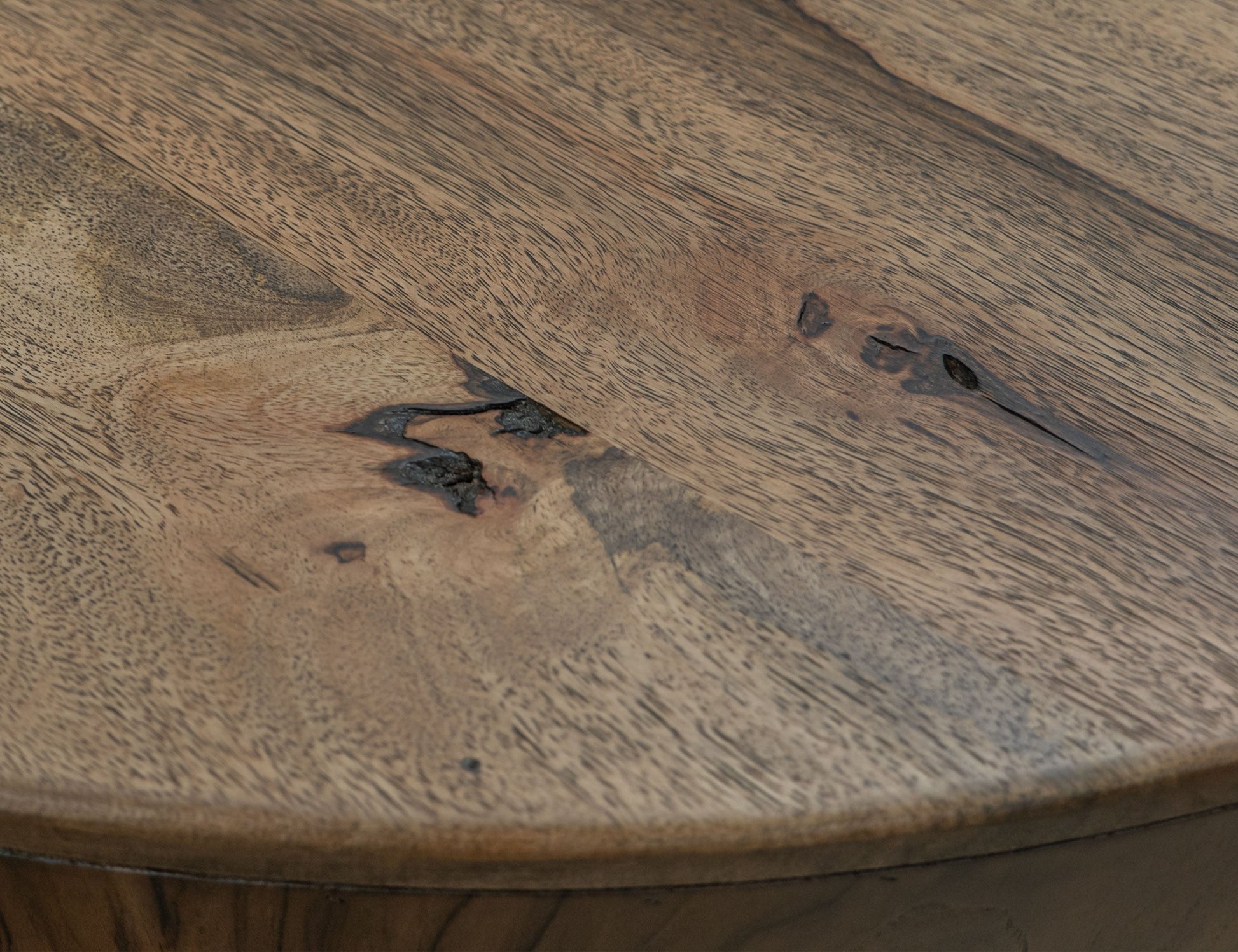 Chairside Table - Almond And Barrel Brown