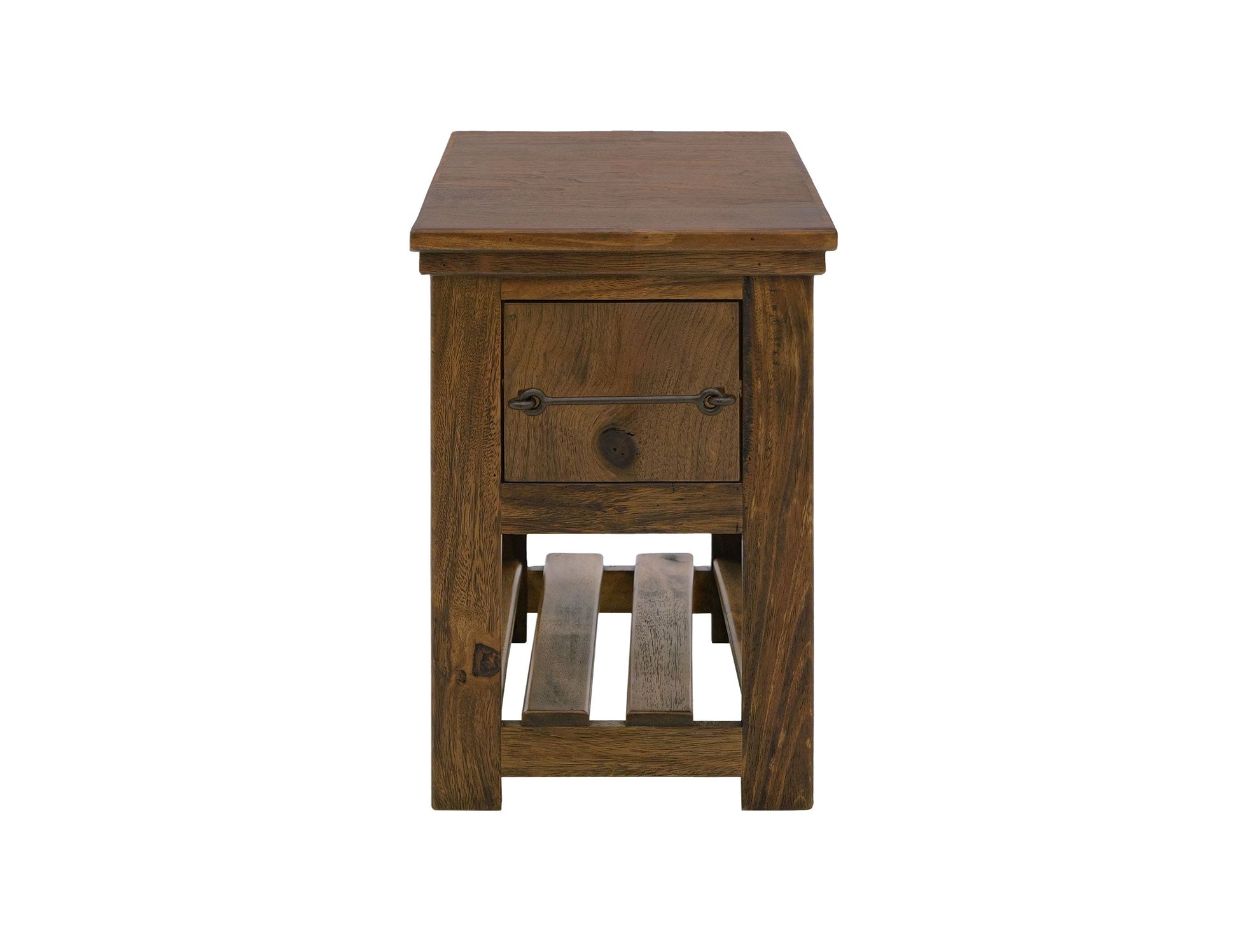 1 Drawer, Chairside Table - Walnut Brown
