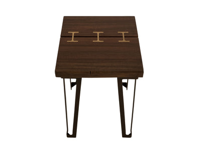 Chairside Table - Walnut Brown
