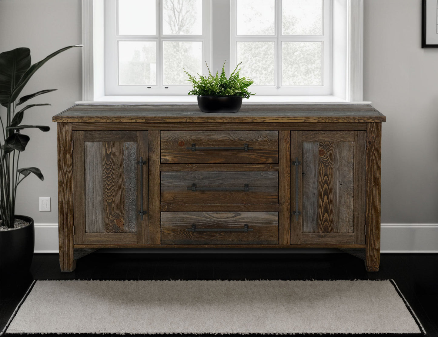 3 Drawer, 2 Door, Buffet - Multicolor