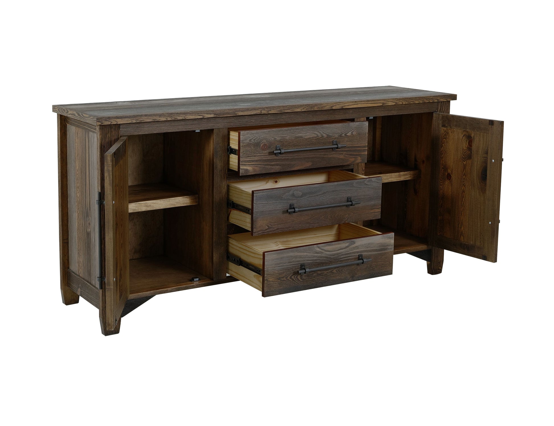 3 Drawer, 2 Door, Buffet - Multicolor