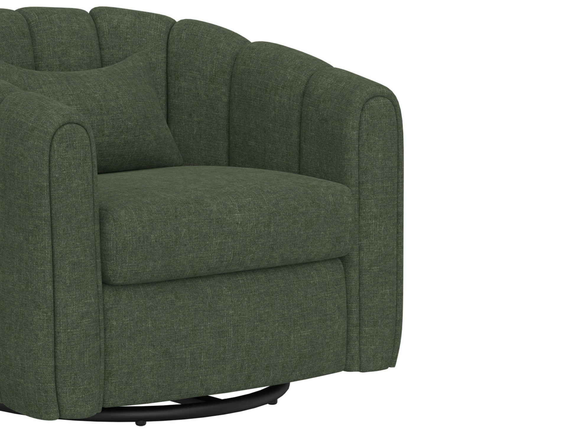 Wooden Frame & Metal Base, 360 Degree Swivel Glider - Tribu Forest