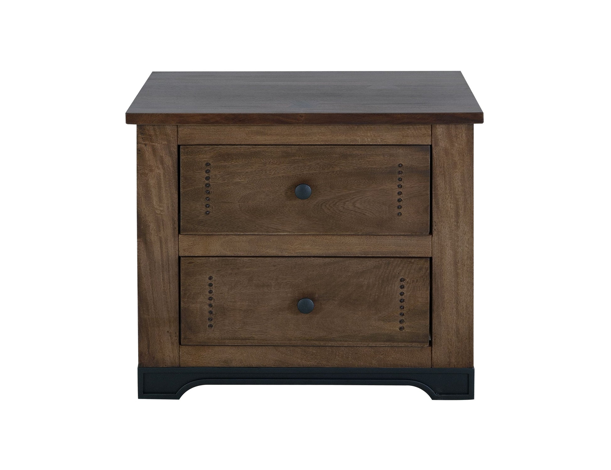 2 Drawer, Nightstand - Barrel Brown