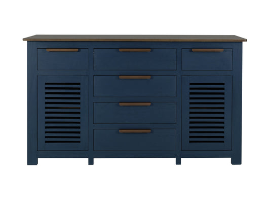 6 Drawer, 2 Door, Buffet - Ivory