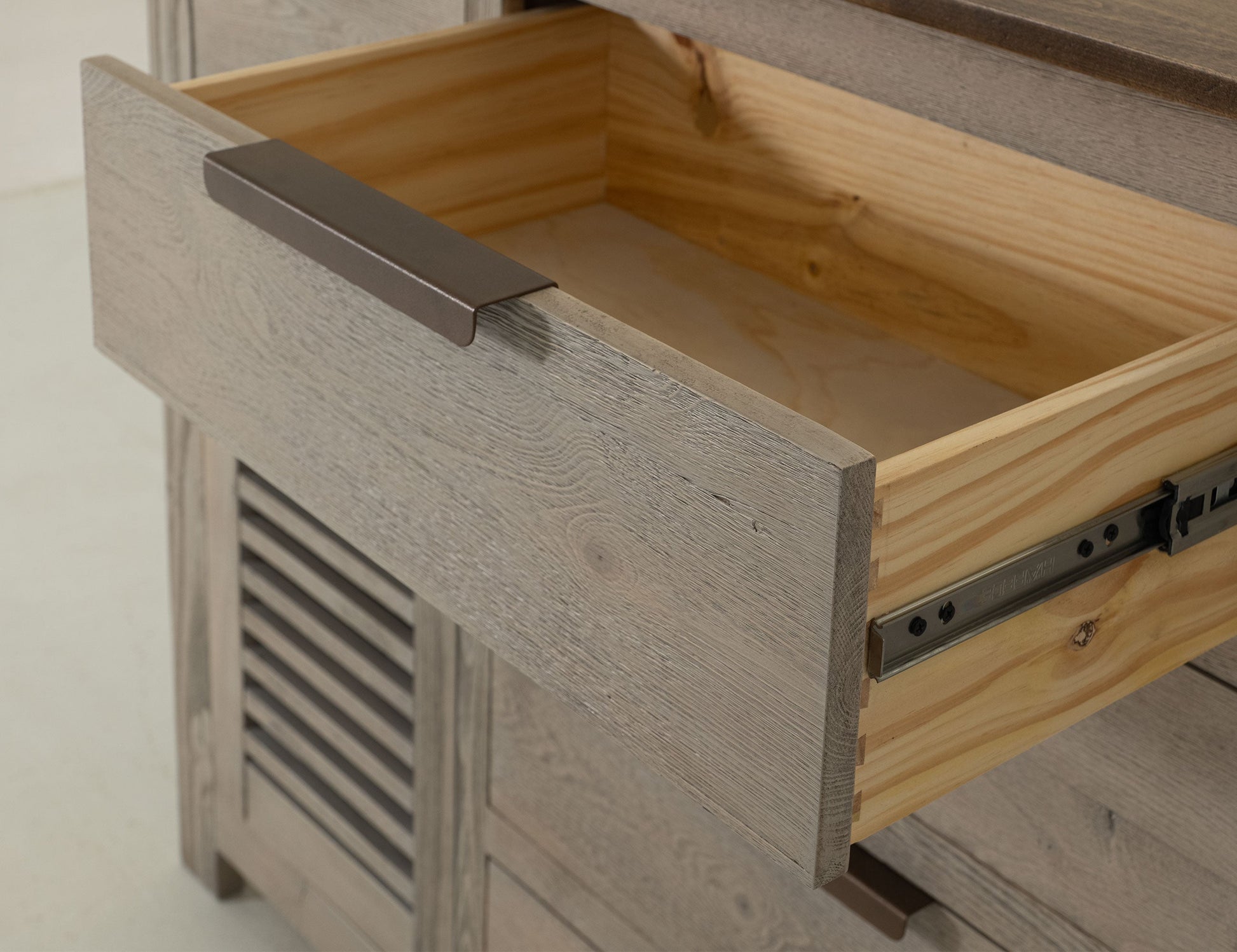 6 Drawer, 2 Door, Buffet - Light Cream
