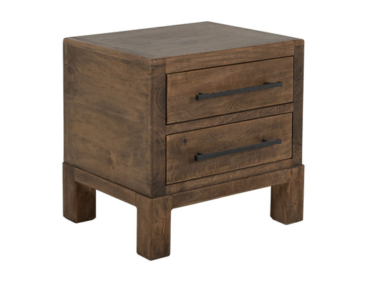 2 Drawer, Nightstand - Barrel Brown
