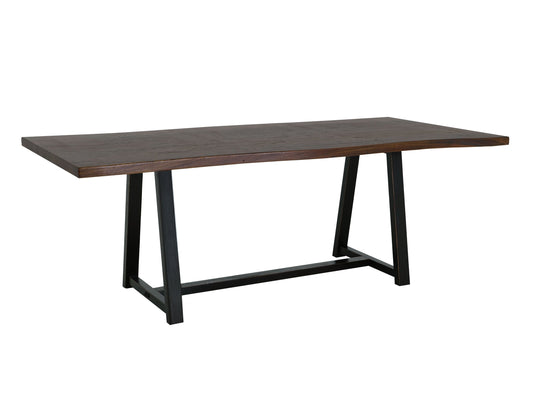 Trestle Dining Table - Walnut Brown