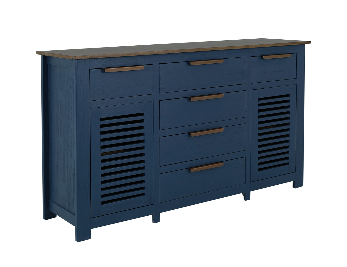 6 Drawer, 2 Door, Buffet - Ivory