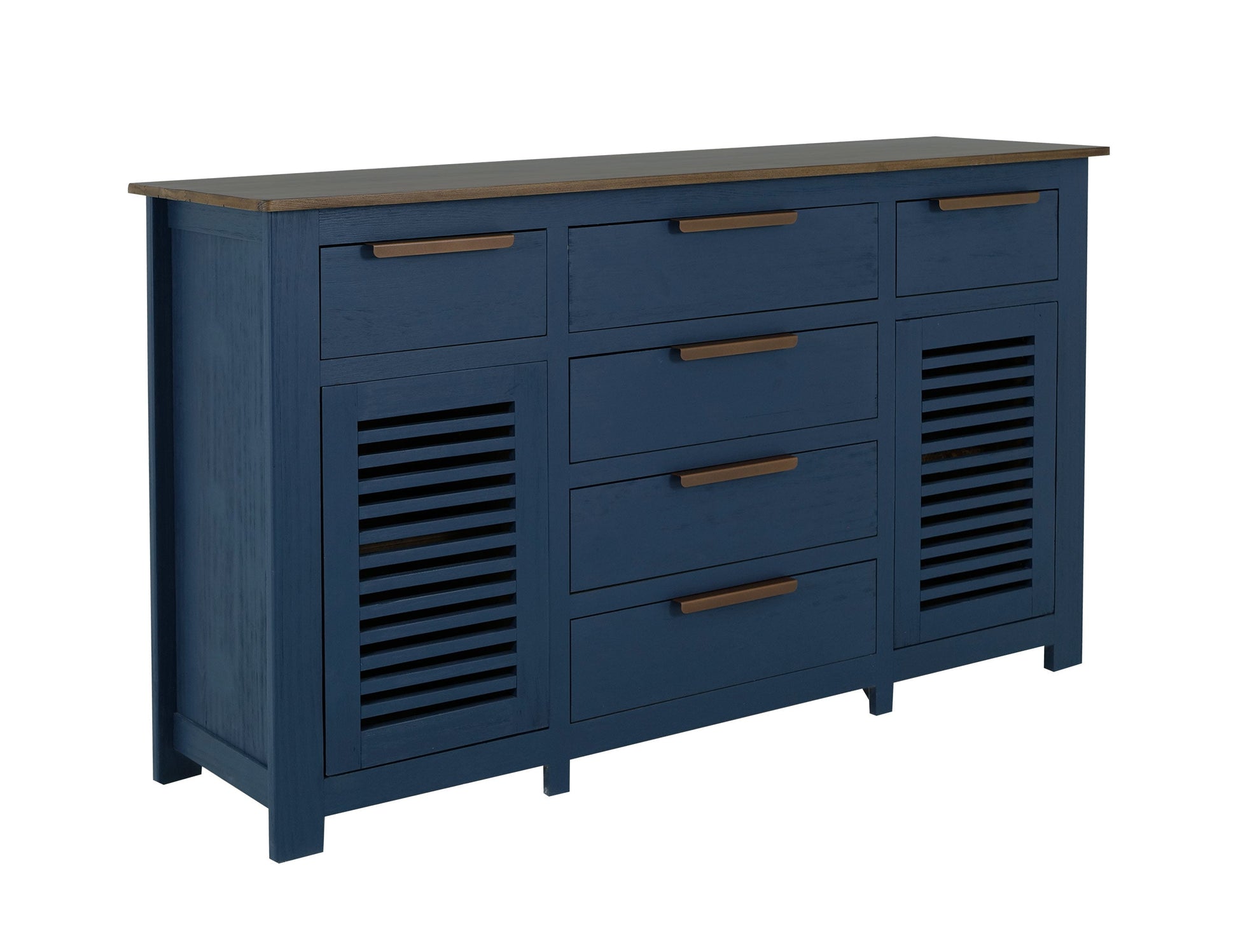 6 Drawer, 2 Door, Buffet - Ivory