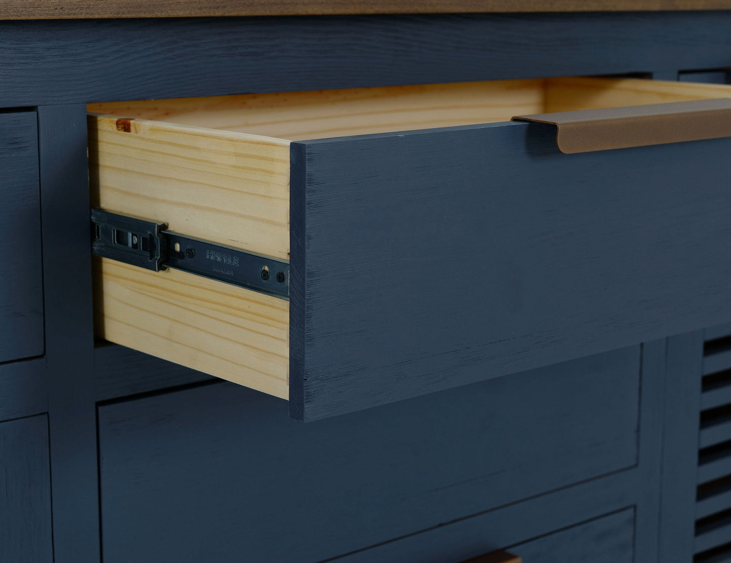 6 Drawer, 2 Door, Buffet - Ivory
